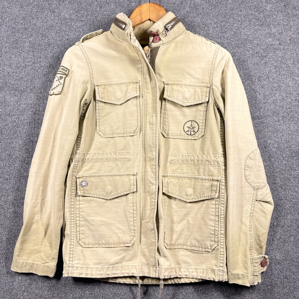 OBEY Jacket Mens Extra Small Military Style Utility Propaganda Love Not War